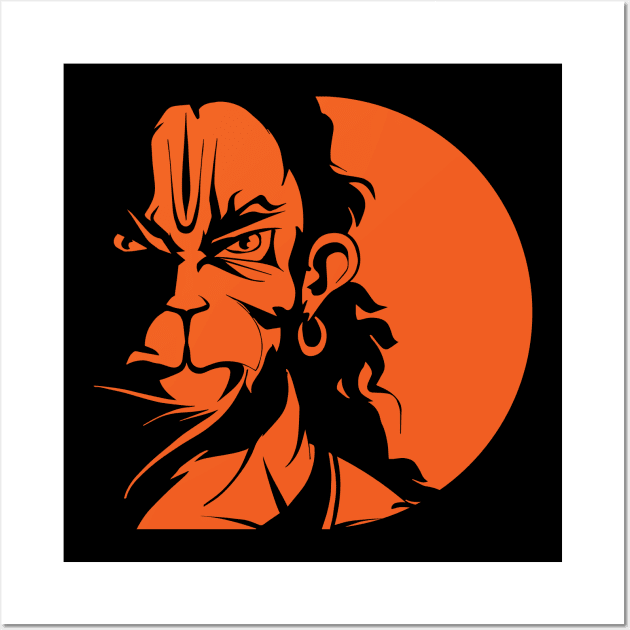 Rudra Hanuman Wall Art by locartindia